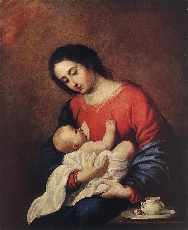 Francisco de Zurbaran Madonna with Child China oil painting art